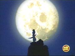 Zenaku stands in the light of the full moon