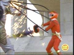 Red Ranger fights Signal Org